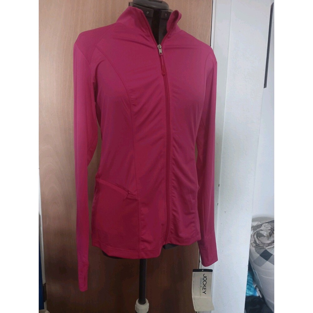 Jockey Person To Person  Pink Women's Zip Up Jacket - Size S